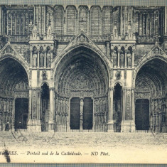 AD 379 C. P. VECHE - CHARTRES -CIRC.1909 -CATRE OTETELESANU, CESIENI, CARACAL