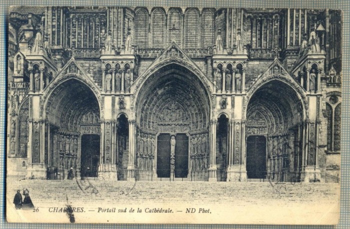 AD 379 C. P. VECHE - CHARTRES -CIRC.1909 -CATRE OTETELESANU, CESIENI, CARACAL