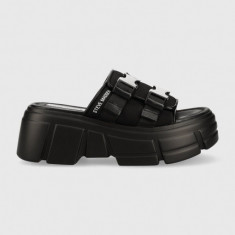 Steve Madden papuci Activator femei, culoarea negru, cu platforma, SM11002460