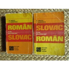 MIC DICTIONAR ROMAN - SLOVA / SLOVAC ROMAN M. BREAZU, C. BARBORICA 2 VOLUME