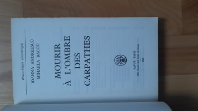 Mourir a l&amp;#039;ombre des Carpathes (1986) antropologie etnologie folclor Oltenia foto