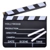 Clapetă Cinematografică, 20x18 cm, Set 3 Bucăți, Creta Inclusă, Oem