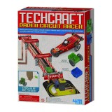 Masina de curse pe circuit, din carton reciclabil - Kit educativ Techcraft +8 ani