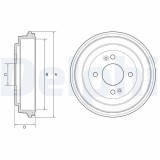 Tambur frana Hyundai Accent III, I10 I, I10 II, I10 III, I20 I; Kia Rio II Motor 1.0, 1.0 MPi, 1.0 T-GDi, 1.1, 1.1 CRDi, 1.1 LPG, 1.2, 1.2 MPi, 1.4,