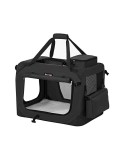 Cumpara ieftin Geanta pentru catei, Feandrea, Negru, 60 x 42 x 42 cm, PDC60H