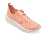 Cumpara ieftin Pantofi sport CLARKS roz, SOLEVANA TIE, din material textil