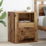 vidaXL Dulap de noapte Lemn vechi 35 x 50 x 60 cm Lemn compozit 881078