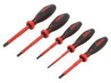 Set șurubelnițe izolate imbus VDE, oțel crom vanadium, 5 buc.