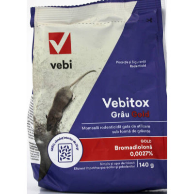Vebitox Grau Gold 140 gr, raticid, Vebi foto