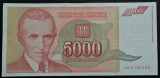 Cumpara ieftin Bancnota 5000 DINARI / DINARA - YUGOSLAVIA, anul 1993 * cod 257