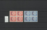 Elvetia MNH 1959 - MI 681/82 X4 Europa Reuniunea PTT supratipar - rar, Nestampilat