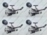 SET 4 Mulinete Crap FL HFR6000 CU 6 rulmenti si TAMBUR METALIC