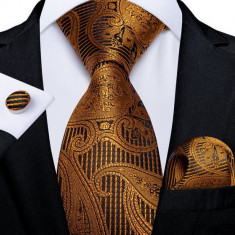 Set cravata + batista + butoni - matase - model 644