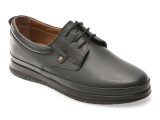Pantofi BITE THE BULLET negri, RZ007, din piele naturala