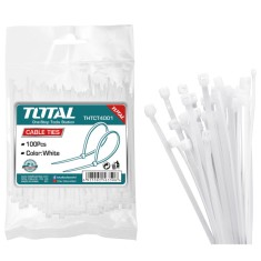 TOTAL - COLIERE DE PLASTIC - 100BUC - 7.2X400MM NYLON 66 PowerTool TopQuality foto