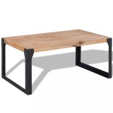 Cumpara ieftin Măsuță de cafea din lemn masiv de acacia, 100 x 60 x 45 cm