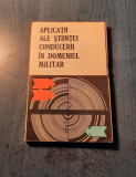 Aplicatii ale stiintei conducerii in domeniul militar Constantin Morariu