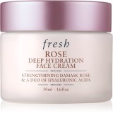 fresh Rose Deep Hydration Face Cream crema de fata hidratanta cu acid hialuronic 50 ml