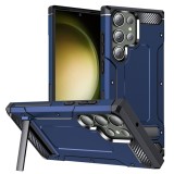 Husa antisoc pentru samsung galaxy s24 ultra, kickstand, blue