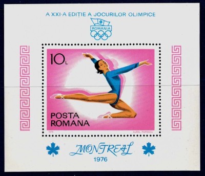LP 914 E - JO Montreal colita dant nenumerotata MI BL 135F EROARE foto
