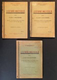rare 3x Manual Scolar de Muzica 1929 LECTURA MUZICALA (SOLFEGII) &ndash; Maria N. Severeanu Buzau. Clasa I iI III 46+64+63 pag. Lectii Partituri Pedagogie.