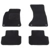 Set covorase auto mocheta Velor AUDI A4/S4 (B8), 11.2007-12.2015, negru,