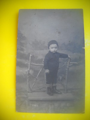 HOPCT RO 399 N COPIL BEBELUS -FOTOGRAFIE VECHE-TIP CP foto