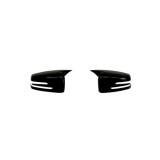Set capace oglinzi tip Batman, negru lucios, pentru Mercedes GLA X156 2014&ndash;2019