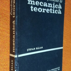 Complemente de mecanica teoretica- Stefan Balan 1975