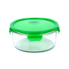Caserola rotunda din sticla Peterhof PH-10087, 875 ml, verde