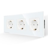 Cumpara ieftin Priza Tripla cu Rama din Sticla LUXION SmartElectro IntelligentHouse