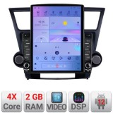 Navigatie Toyota Highlander 2007-2013 ecran tip TESLA 9.7&quot; cu Android Radio Bluetooth Internet GPS WIFI 2+32 DSP Quad CarStore Technology