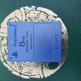 aqua blue / play station 2 / ps 2 - memory card