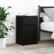 Gossi noptiere, 2 buc., negru, 39x35x65 cm, lemn prelucrat