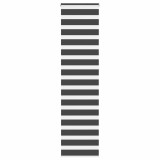vidaXL Jaluzea tip zebra neagră lățime țesătură 50,9 cm poliester