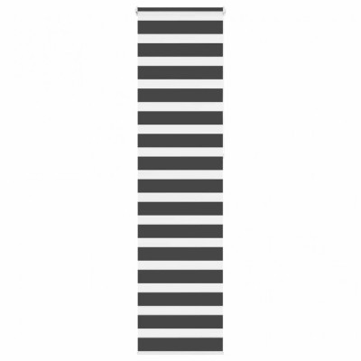 vidaXL Jaluzea tip zebra neagră lățime țesătură 55,9 cm poliester foto