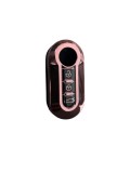 Husa TPU pentru cheie briceag Fiat 500, 3 butoane, roz premium