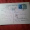 Carte Postala circulata 1936 Sibiu Bucuresti , Goarna mare 24 Timbru fix Carol II 3 lei , Timbru Aviatiei