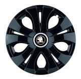 Cumpara ieftin Set 4 Capace Roti pentru Skoda Nou Alb-Negru, model Top Black, R15, Volkswagen