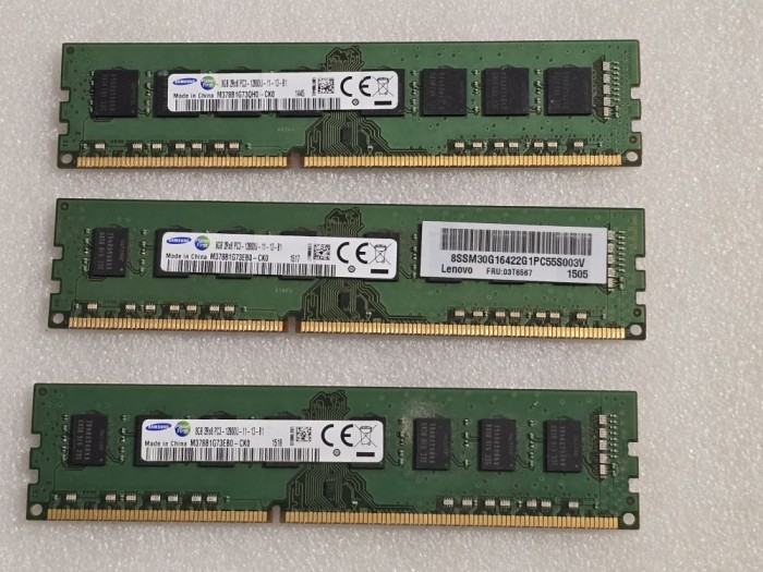Memorie RAM desktop Samsung 8GB DDR3 2Rx8 PC3-12800U 1600MHz, Bulk