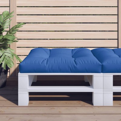 vidaXL Pernă pentru paleți, albastru regal, 80x80x12 cm, textil foto