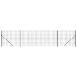 Cumpara ieftin Gard plasa de sarma cu bordura, antracit, 2x10 m