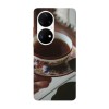 Husa compatibila cu Huawei Nova Y70 model Coffee cup, Silicon, TPU, Viceversa, Transparent, Carcasa