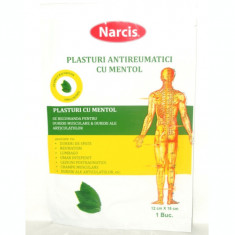 Plasture antireumatic cu mentol, 12 x 18 cm, Narcis