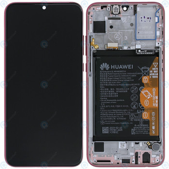 Huawei Honor 20 Lite (HRY-LX1T) Capac frontal al modulului de afișare + LCD + digitizer + baterie roșu fantomă 02352QMU