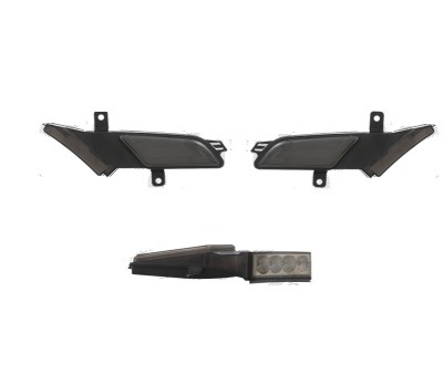 Set lampa semnalizare laterala PORSCHE CAYENNE (955/9PA), 2007-03.2010, cu parking light; LED; fumuriu; TUNING, foto