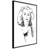 Cumpara ieftin Poster - Hypnotic Earrings, cu Ramă neagră, 40x60 cm