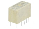 Releu electromagnetic DPDT 12VDC 2A THT
