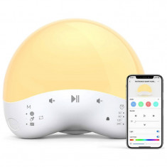 Lampa de veghe smart TaoTronics, RGB, control din telefon, 25 sunete, control Alexa/Google foto