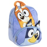 Rucsac de Pluș cu Buzunar Frontal pentru Grădiniță Bluey 22 Cm